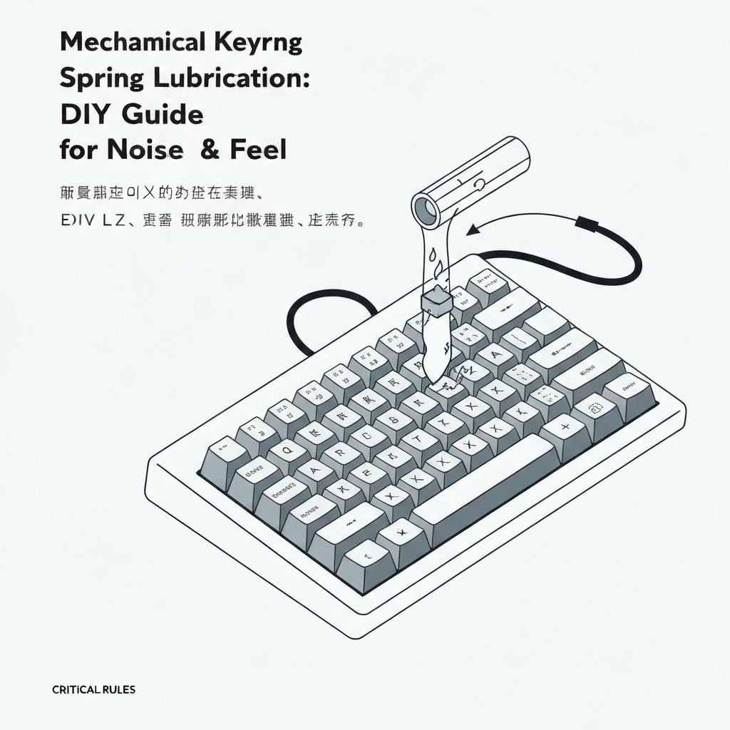 기계식 키보드 스프링 윤활 소음 제거와 타건감 향상 DIY 가이드