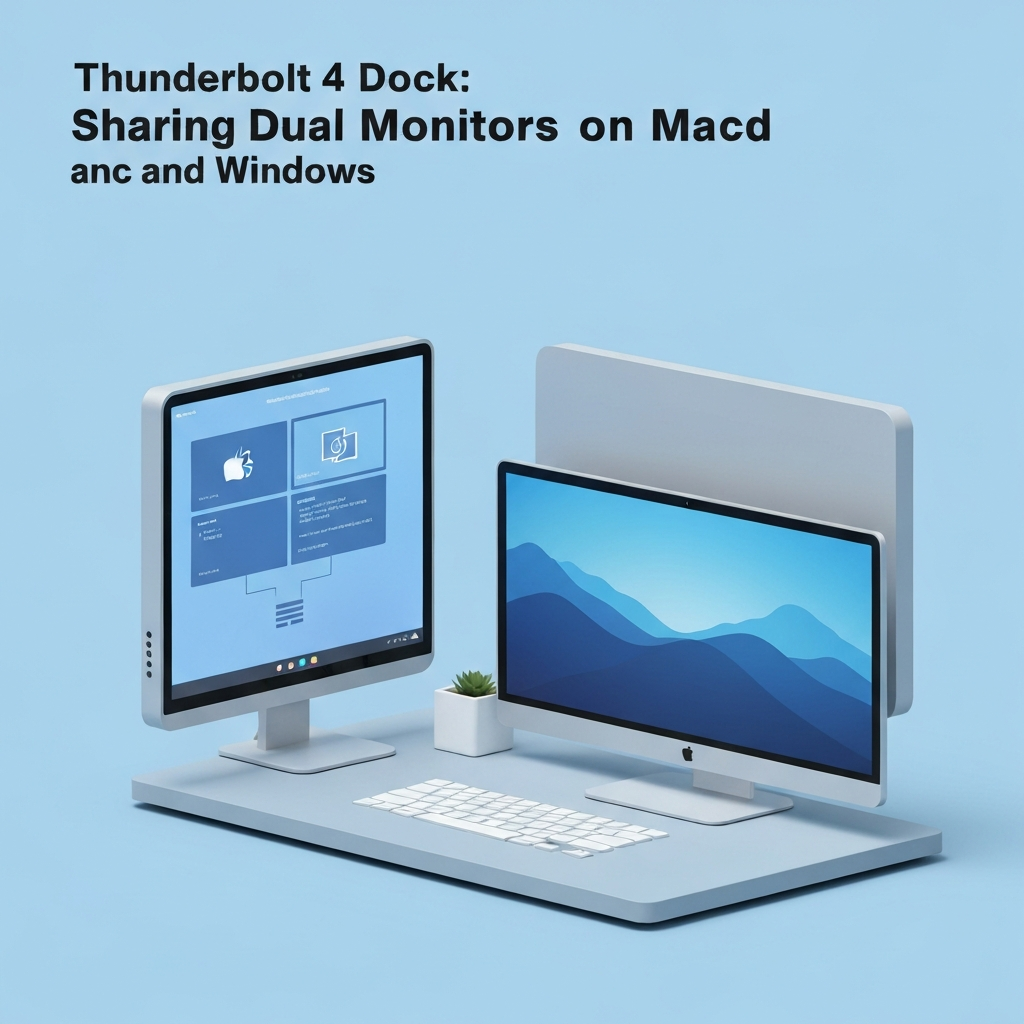 썬더볼트4 독 맥북 윈도우 듀얼 모니터 완벽 공유 가이드