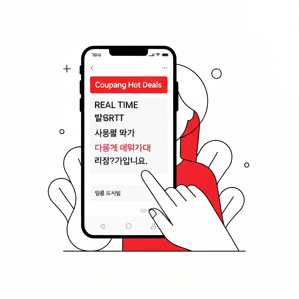쿠팡 실시간 핫딜 알림 놓치지 않는 꿀팁 대방출